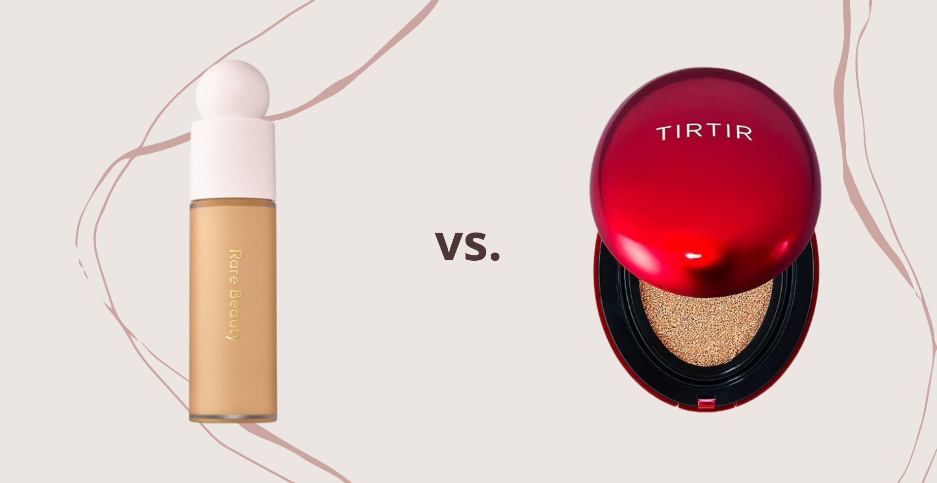 Rare Beauty Liquid Touch Weightless Foundation vs. TIRTIR Mask Fit Red Cushion SPF 40 PA++ (2)